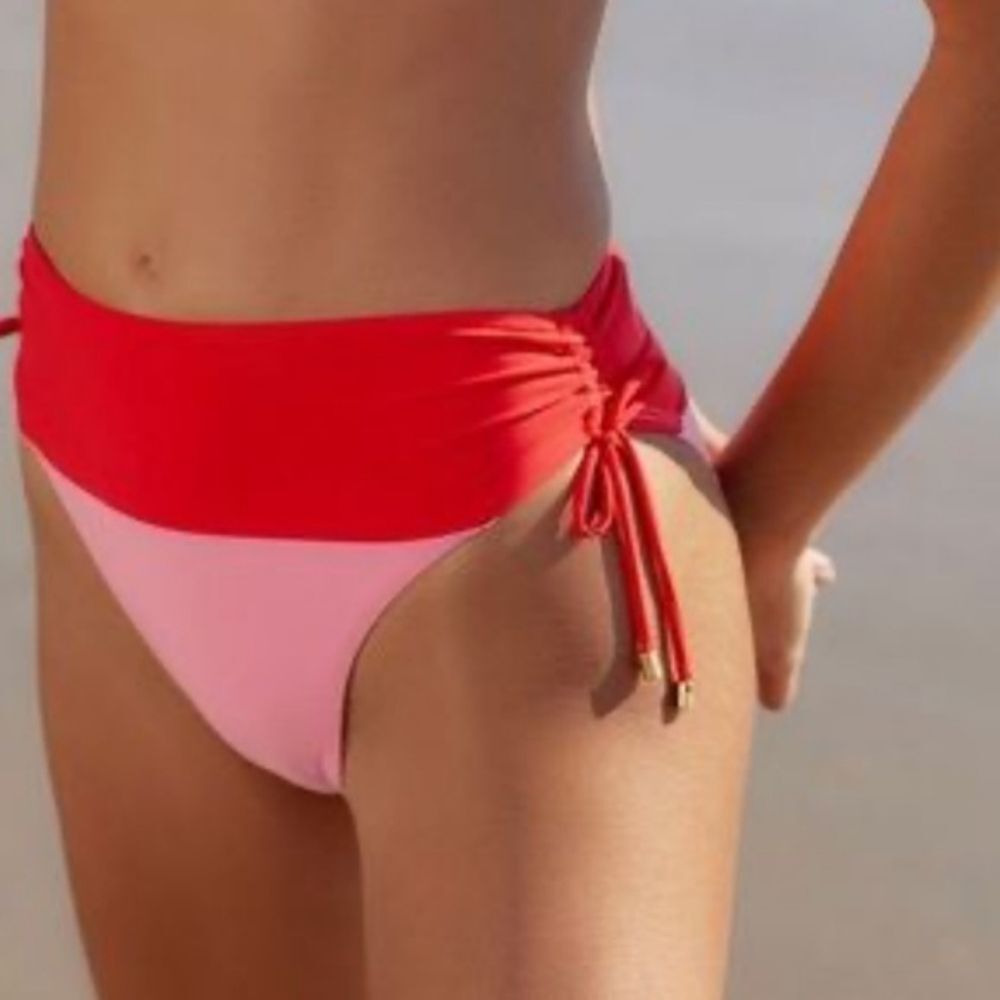 NWT PQ Swim Aura Pink Bikini Bottom Sz S